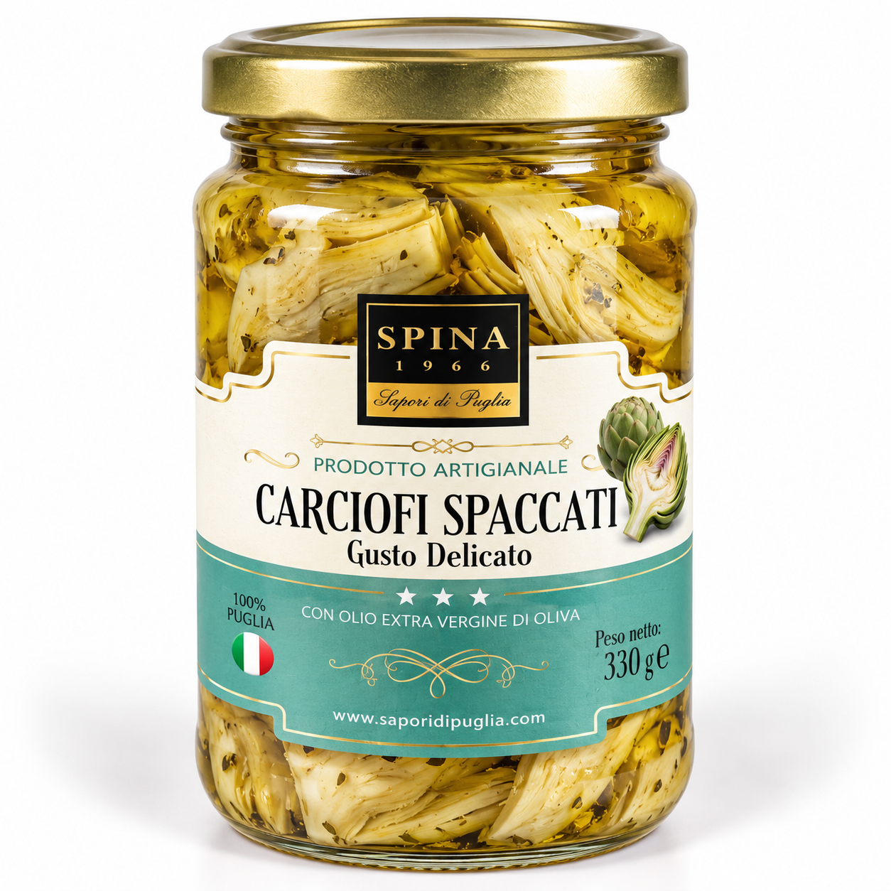 Carciofi spaccati 100% Puglia da 330 g